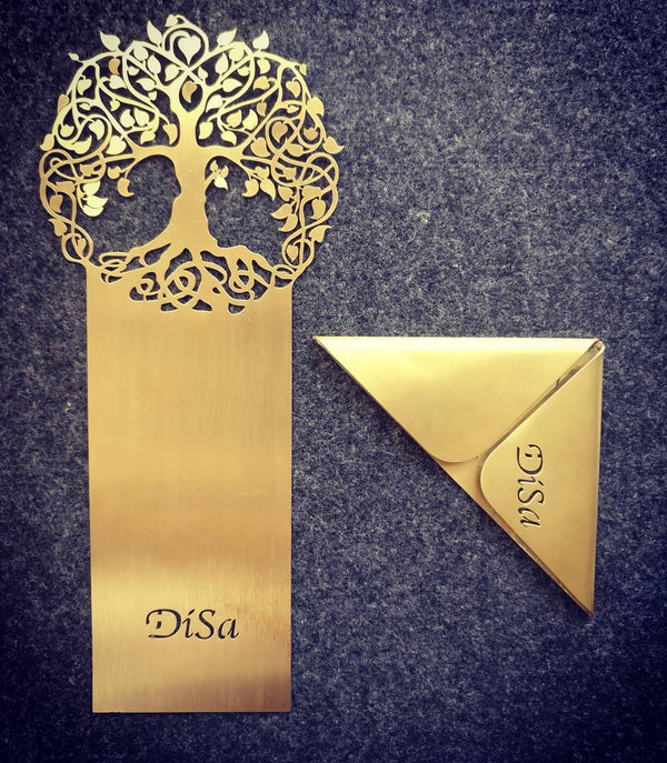 DesignmintDecor - Tree of Life Bookmark in Brass