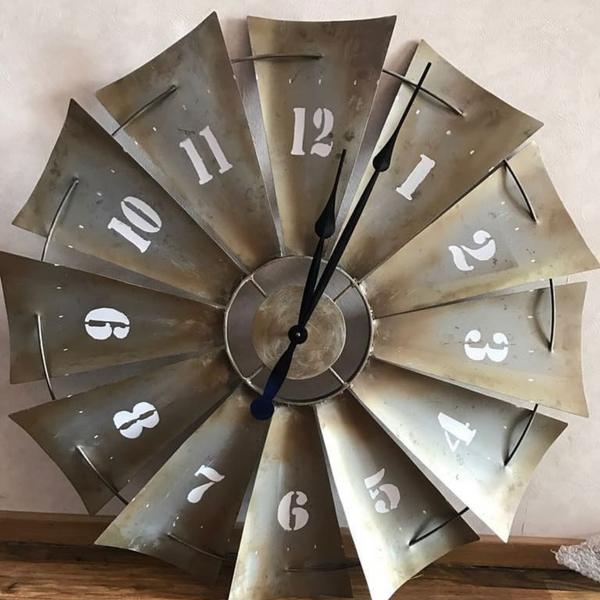 DesignmintDecor - Vintage Windmill Clock 