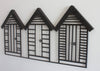 DesignmintDecor - Homes Sweet Homes Metal Wall Art in Matt Black