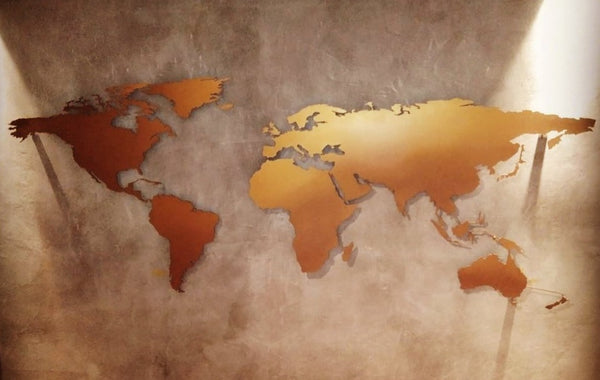 DesignmintDecor - Ombre World Map 