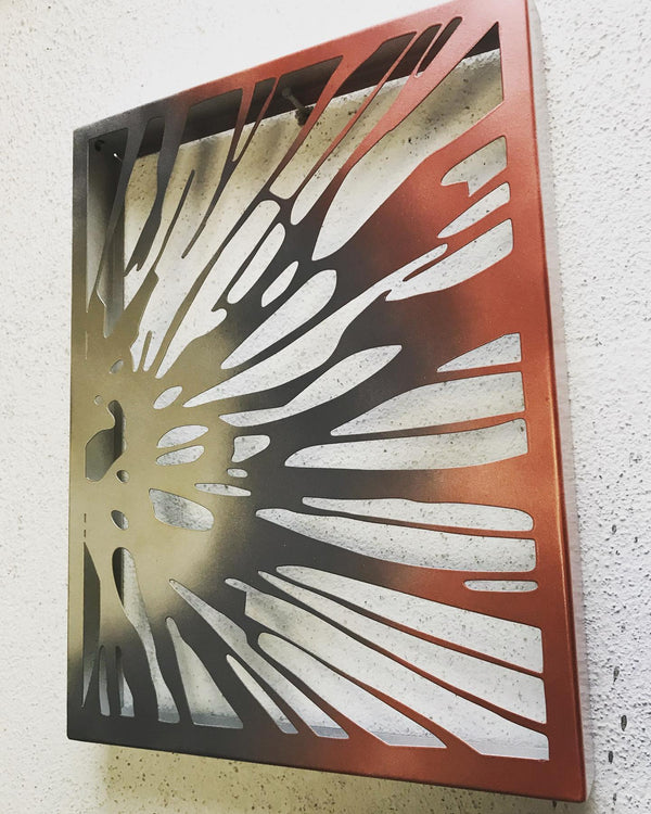 DesignmintDecor -  Sunflower Box frame Metal Wall Art 
