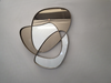 DesignmintDecor - Wave Mirror two-tone Mirror in Champagne Gold 